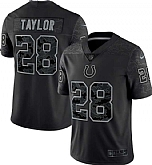 Men's Indianapolis Colts #28 Jonathan Taylor Black Reflective Limited Stitched Football Jersey,baseball caps,new era cap wholesale,wholesale hats